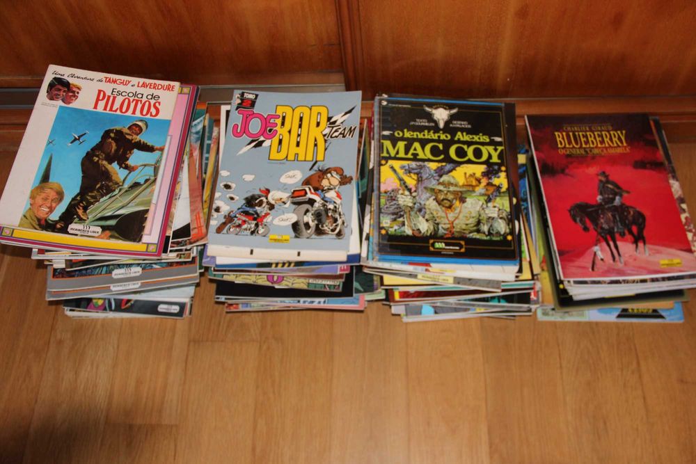 Banda Desenhada Meribérica, mais de 100 Volumes, Bluberry, Valerian...