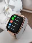 Złoty Damski Zegarek Smartwatch
