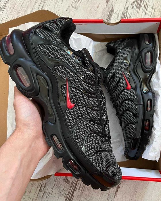 !SALE! Nike Air Max Plus TN Black Red Reflective 41 42 43 44 45 айр тн