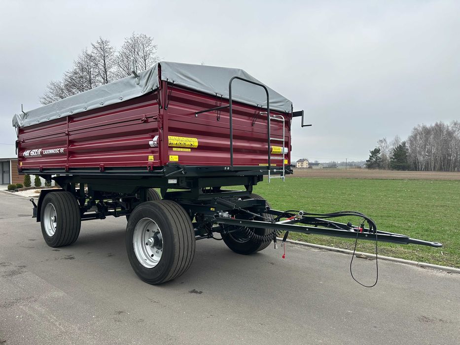 11Przyczepa Rolnicza HL HW 3 Stronny Wywrot 6011 HW 8011 Ładowność 6 T