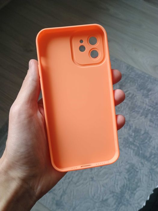 NOWE silikonowe, pomarańczowe etui/case/obudowa do iPhone 12