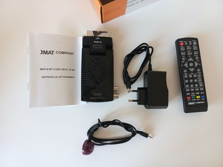 DEKODER TUNER tv naziemna DVB-T2 HD PILOT scart