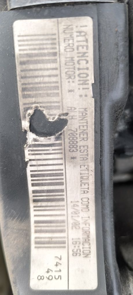 Motor e caixa 1.9 TDI alh VW SEAT