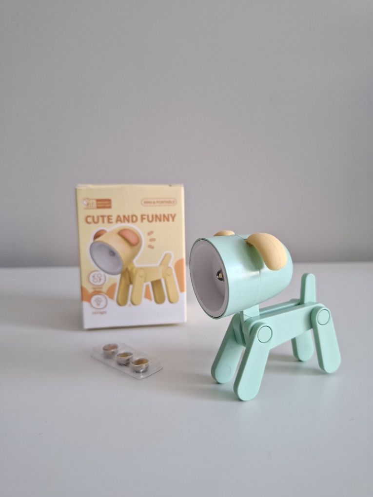 Lampka nocna piesek pies na baterie mini