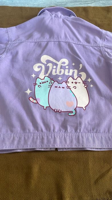 Kurtka Pusheen lawendowa