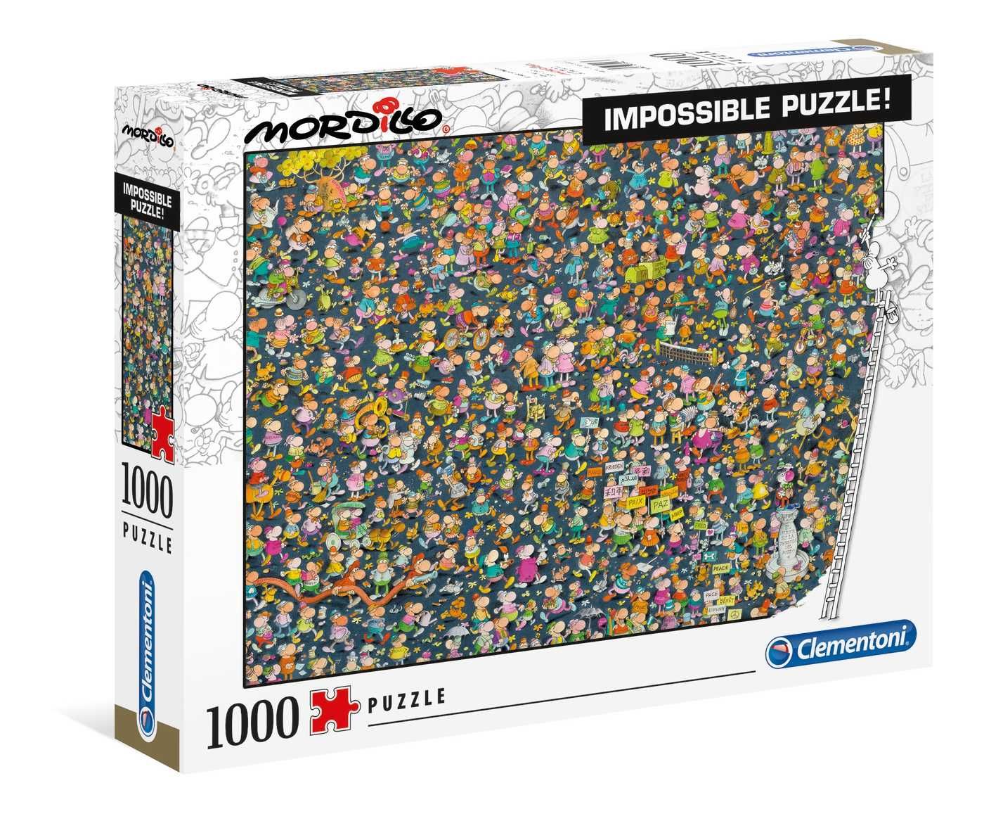 Clementoni 39550 Puzzle 1000 MORDILLO IMPOSSIBLE