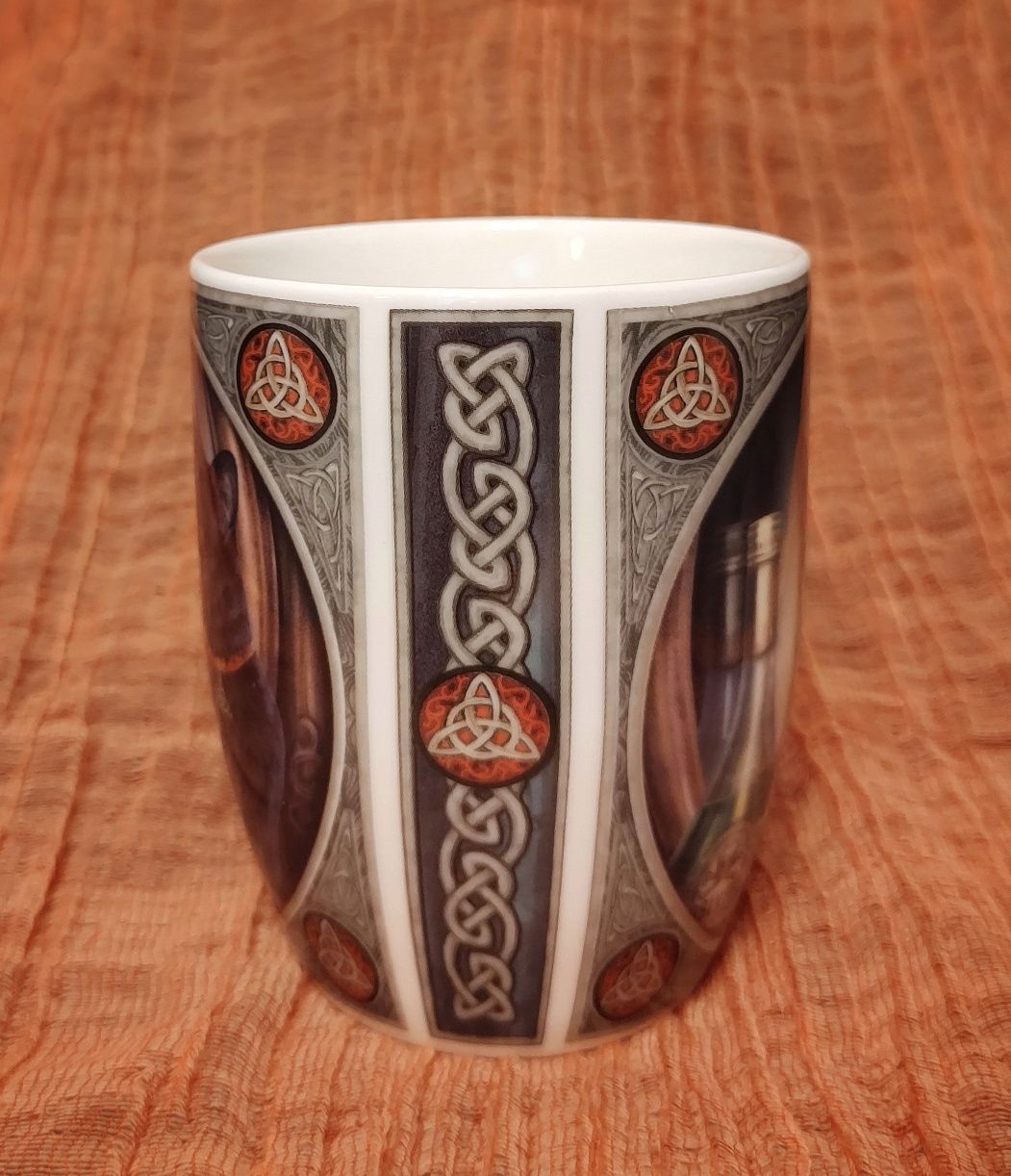 Piękny porcelanowy kubek - Kot Absinthe / fantasy, Lisa Parker