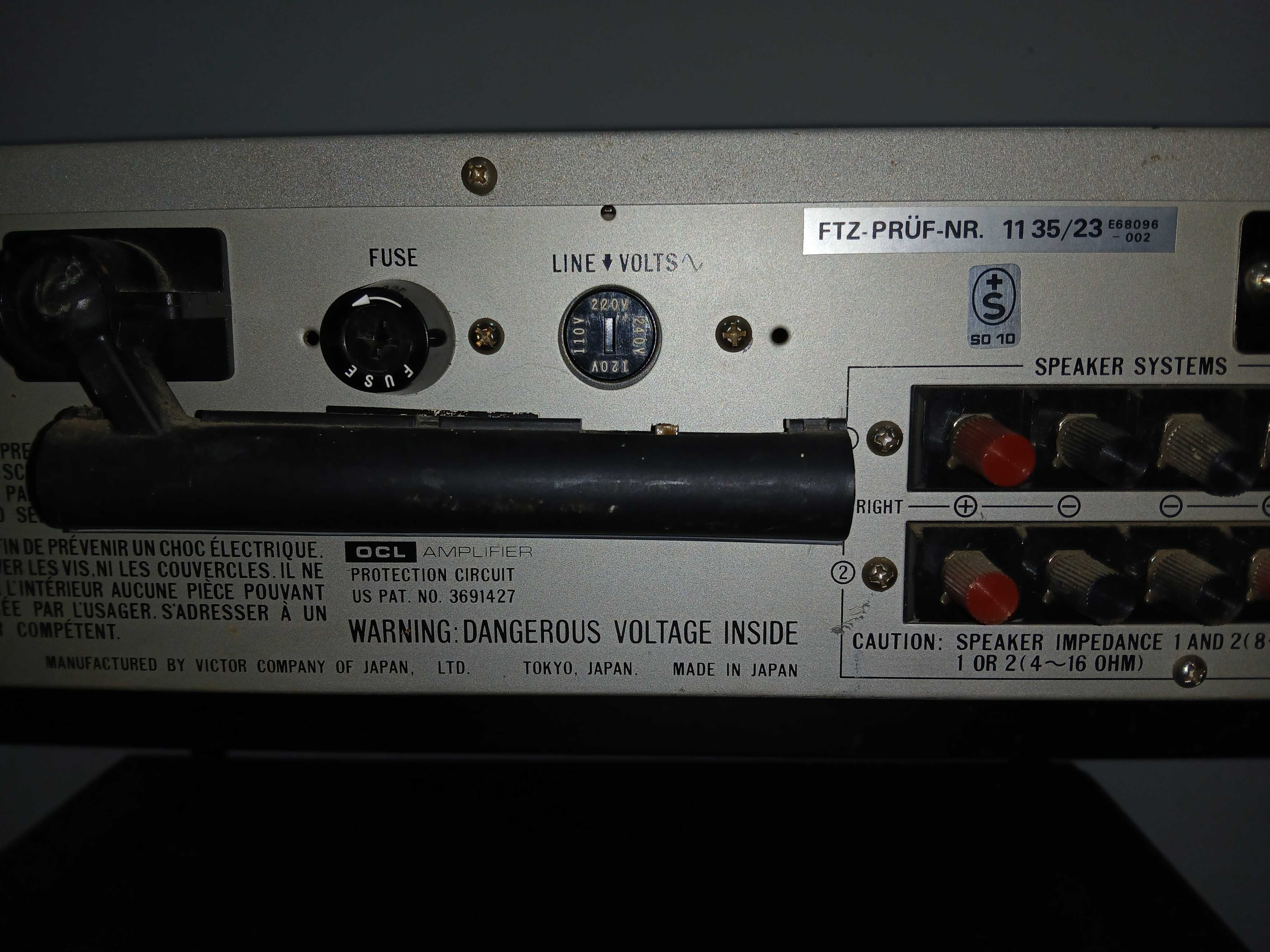 Amplituner  JVC R-S55L klasyk.