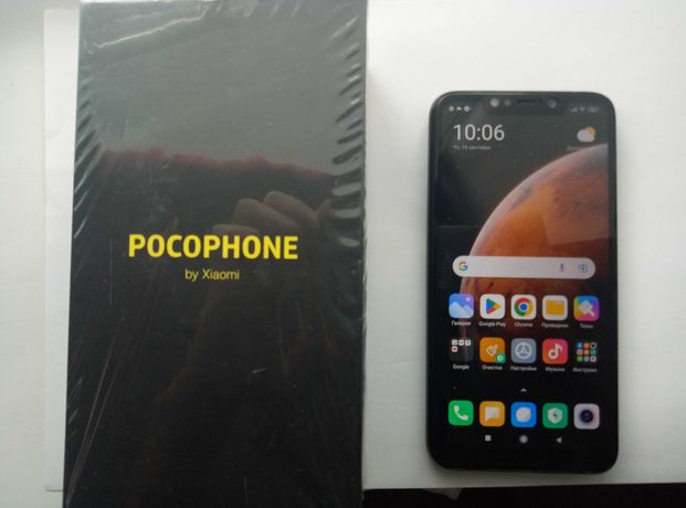 игровой флагман Xiaomi Pocophone F1 , 8 ядер  Snapdragon 845 , 6/64 гб