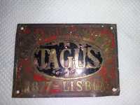 Chapa da companhia de seguros Tagus-1877