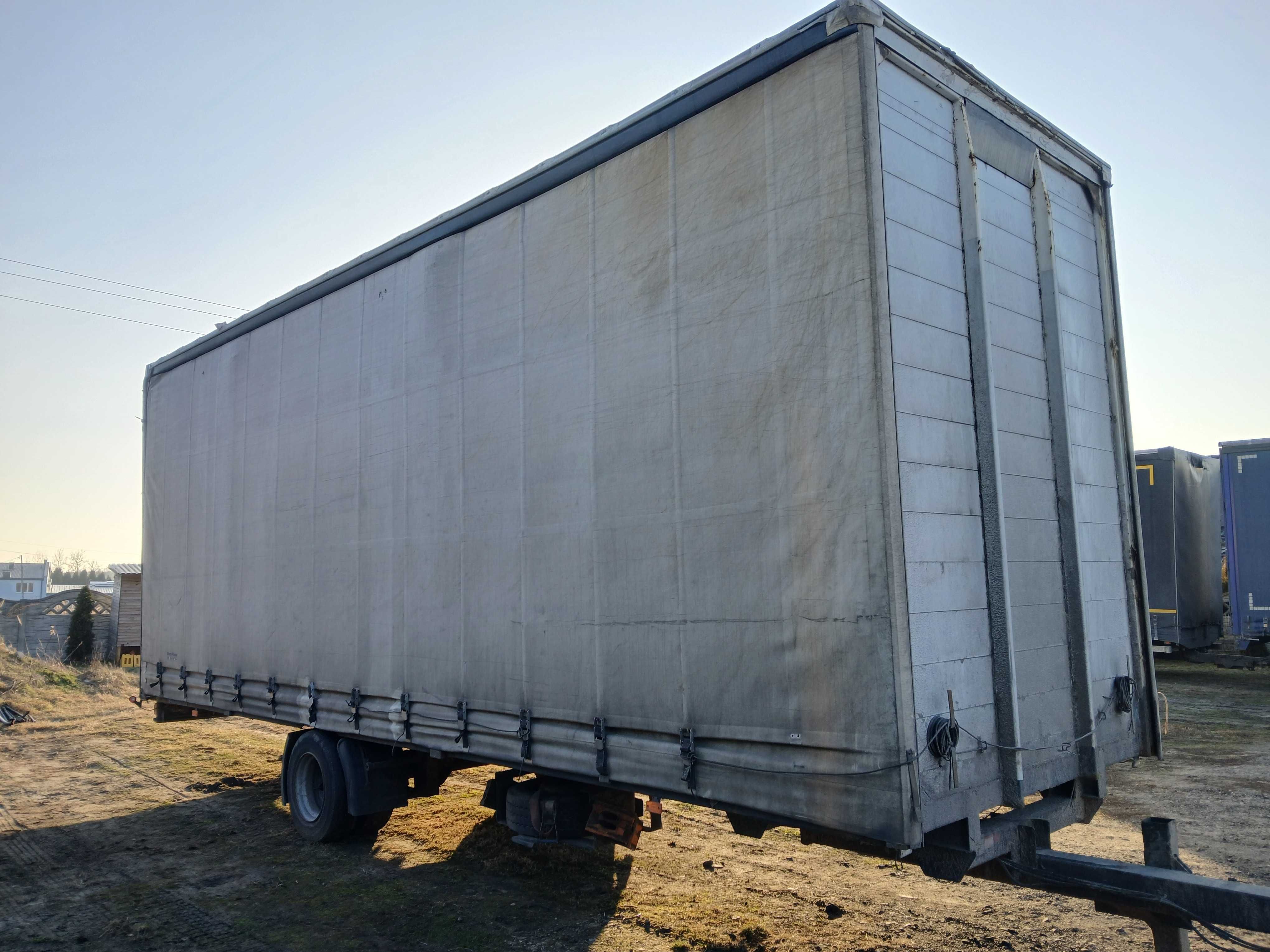 Przyczepa Ackermann Jumbo Tandem 8,3m , Firana
