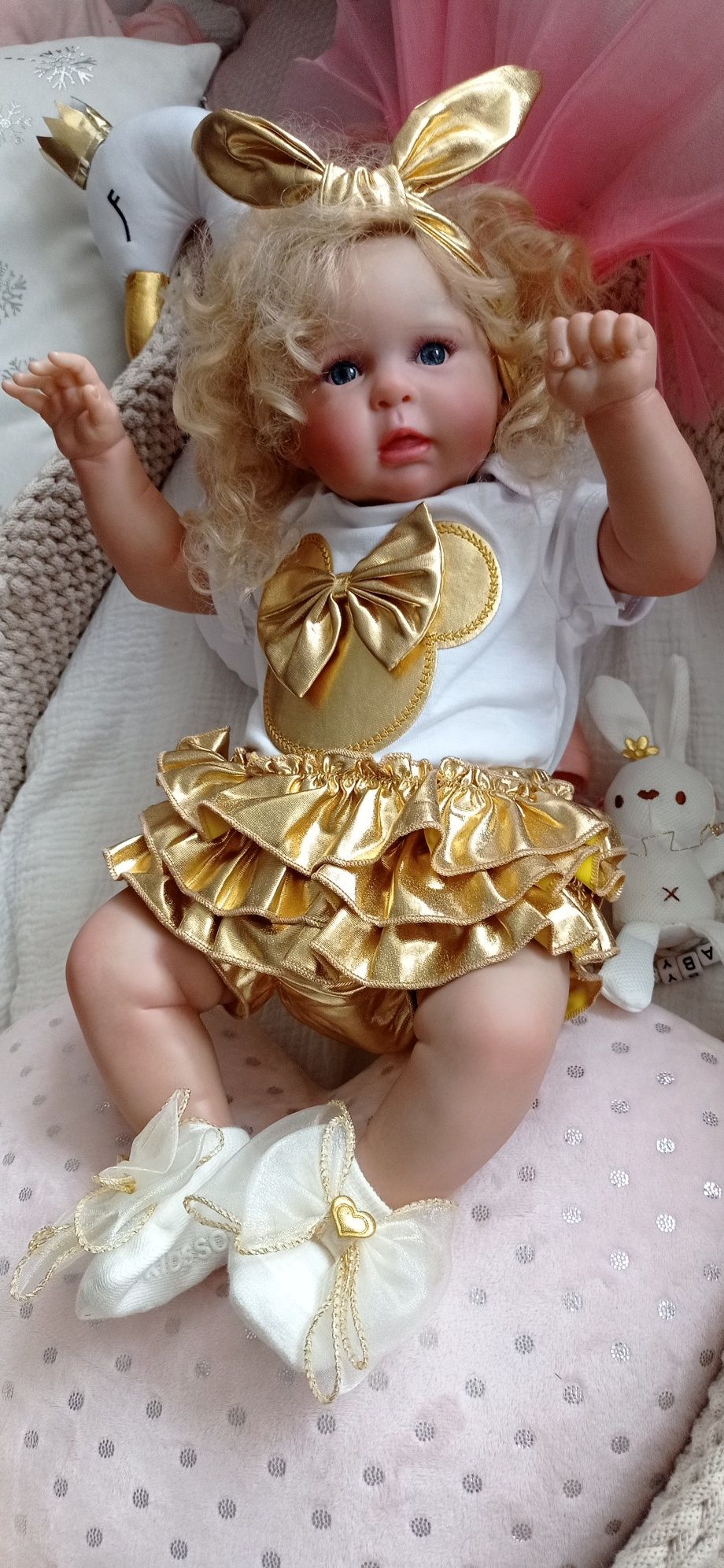 Lalka w typie reborn Duża wyprawka Piękna
