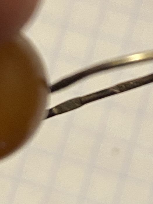 Серебряные серьги с янтарем СССР.