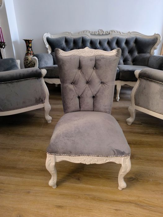 Conjunto luxuoso de sala estilo francês completamente restaurado