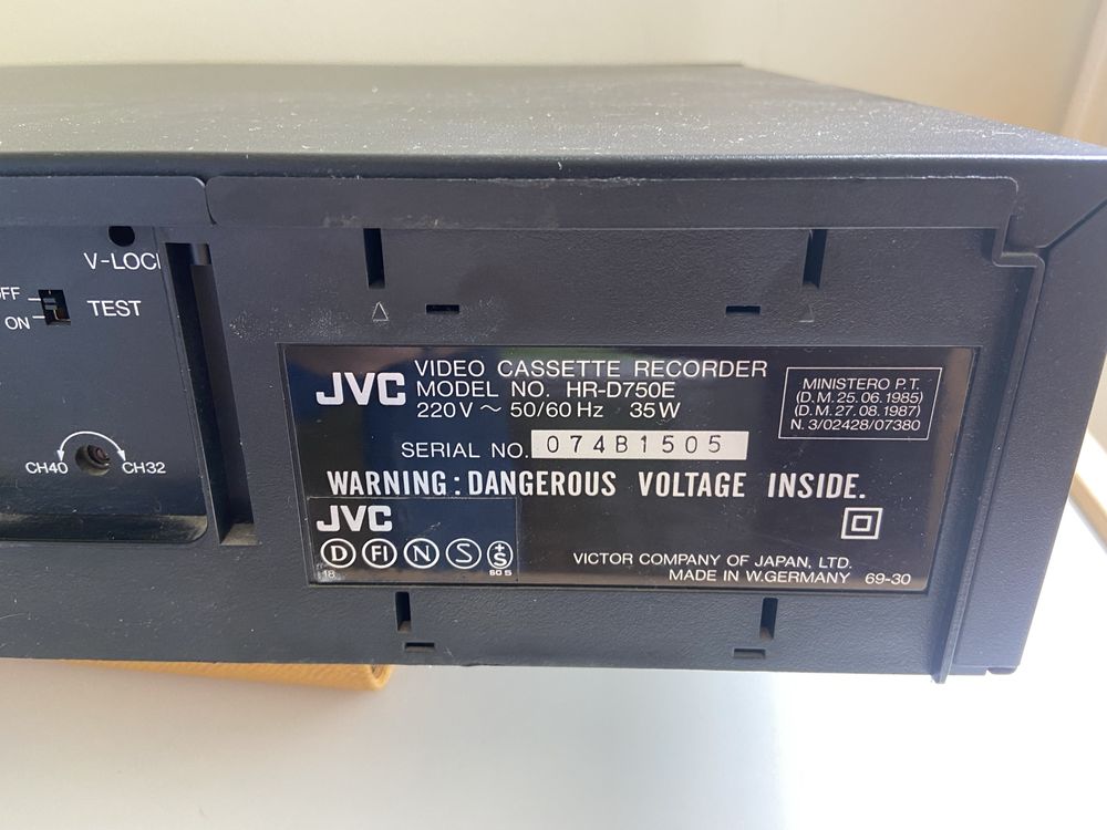 JVC Gravador de cassetes video VHS