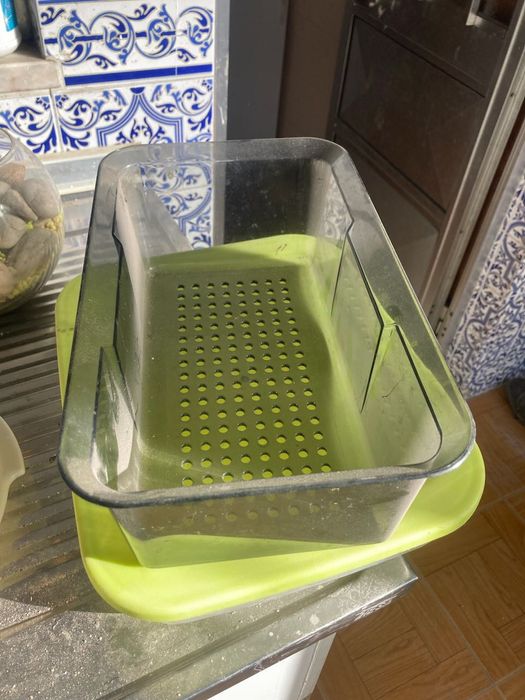 Tupperware e recipientes pratos de Plastico tabuleiro frigideira sertã