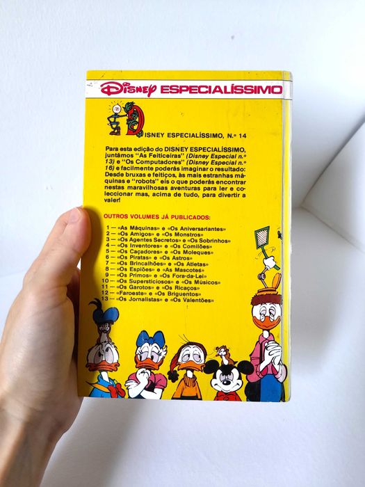 Livro Vintage de BD Disney Especialíssimo Número 14 Coleção Anos 80
