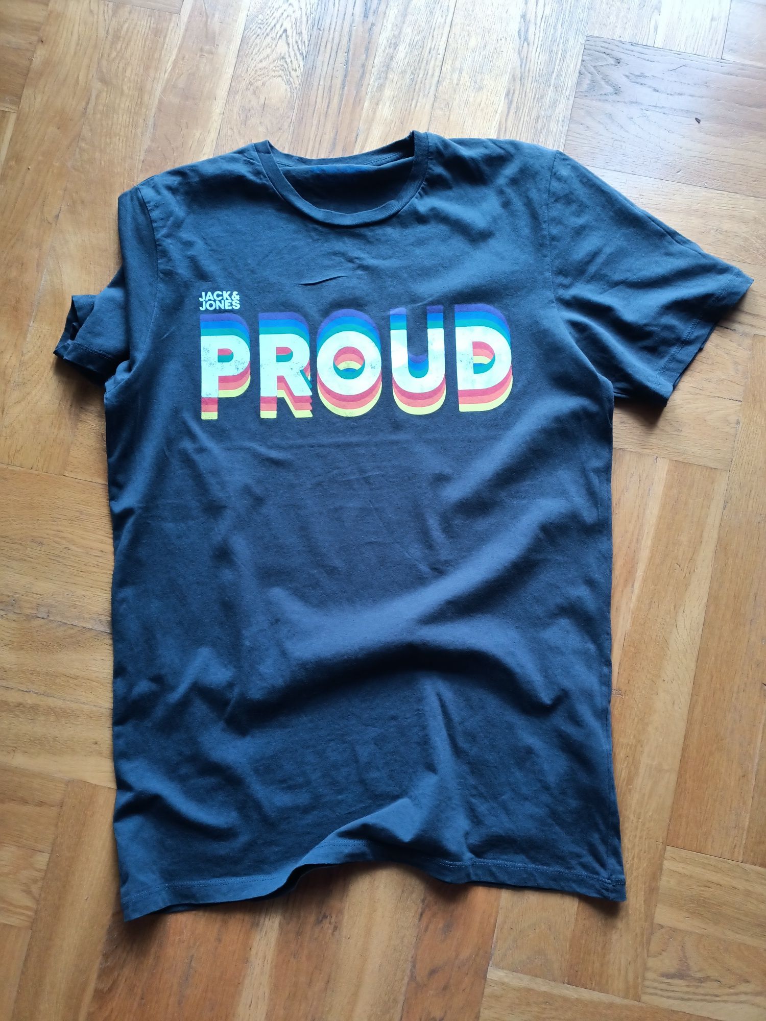 męska koszulka z napisem Proud rozm.S/M