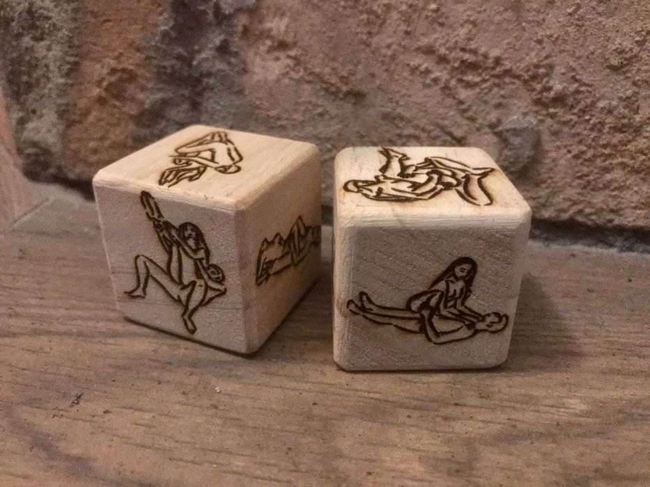 Drewniane kostki do gry, kamasutra, pozycje seksualne, zero waste, 2