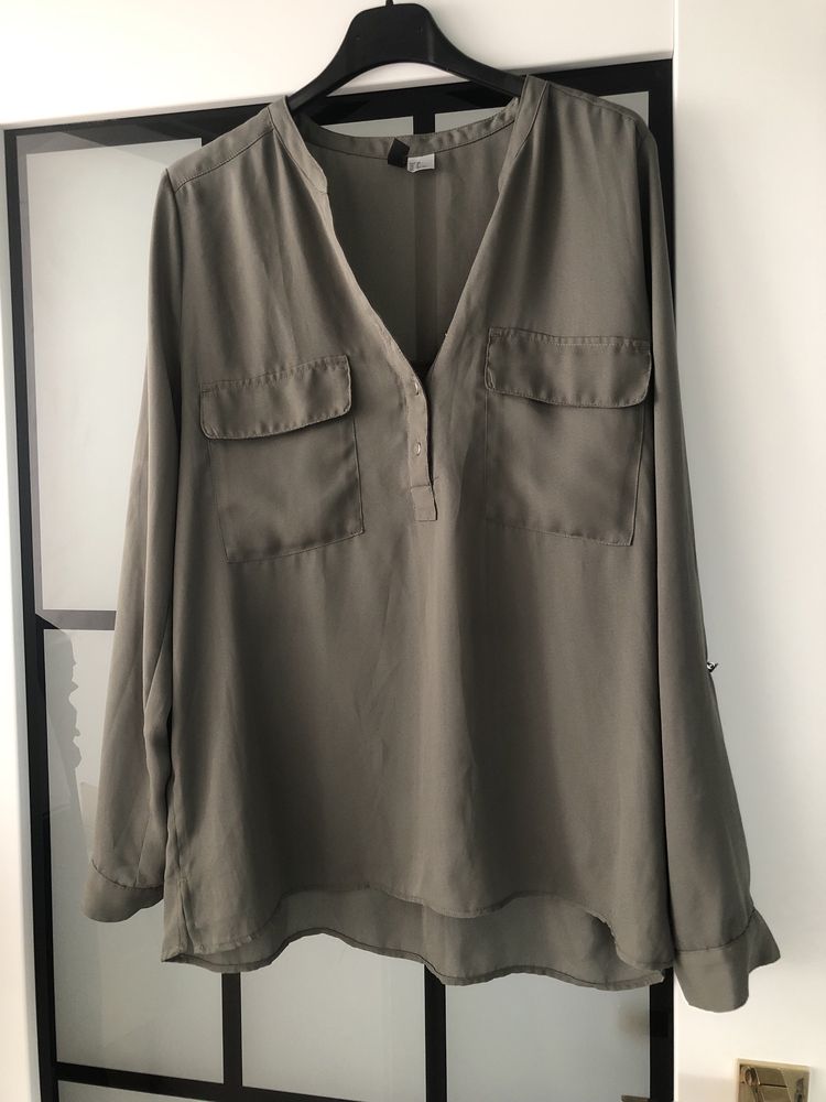 Damska koszula w kolorze khaki H&M