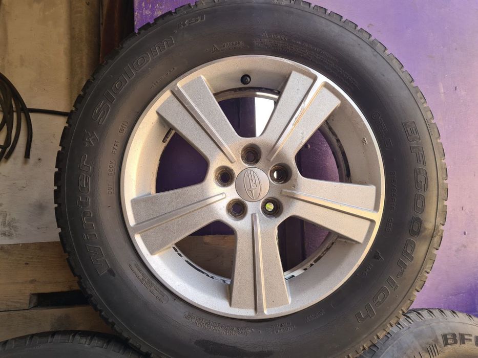 R16 5/100 диски с зимними шинами Subaru