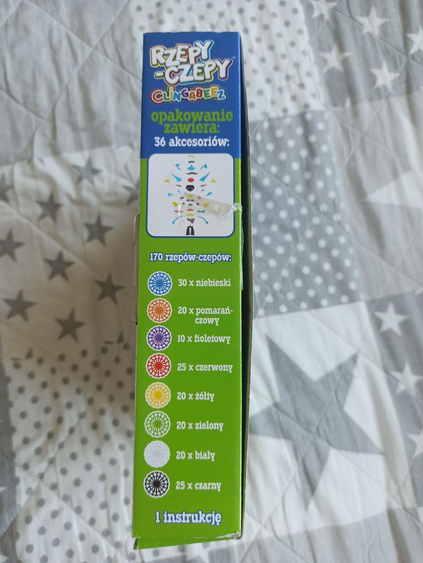Rzepy czepy klocki kolorowe kulki z akcesoriami