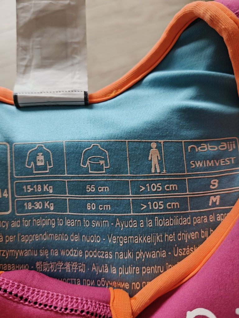 Kamizelka do pływania dla dzieci 15-18kg
