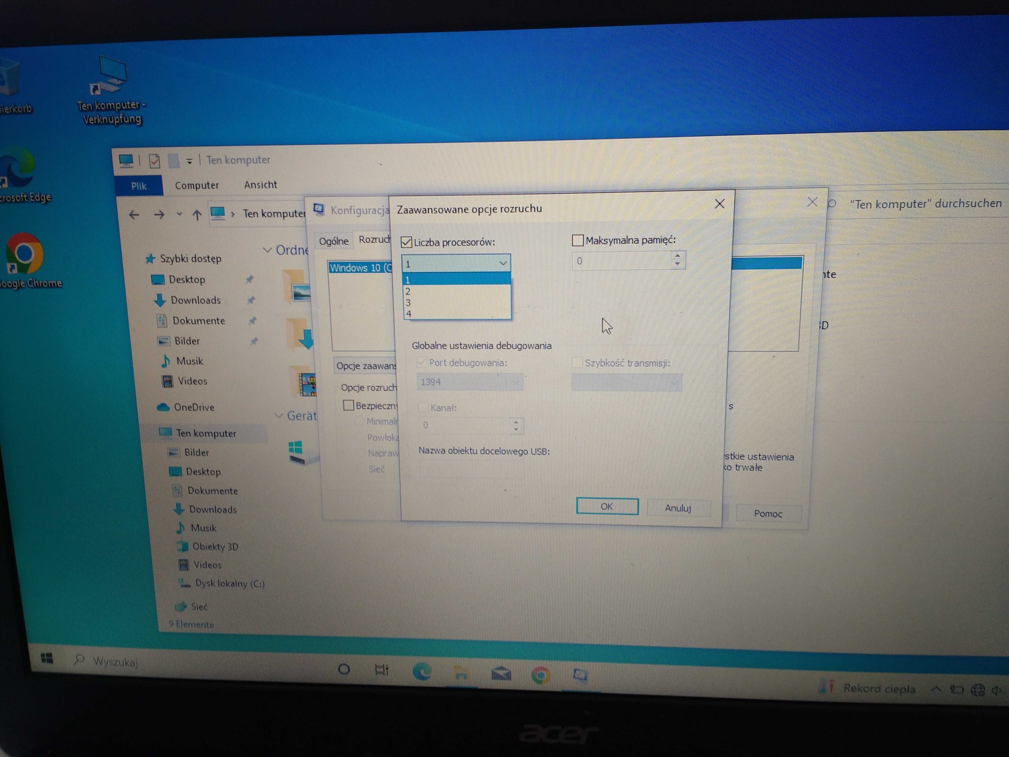 Laptop ACER Aspire E1-510 Windows 10 320GB 4GB RAM