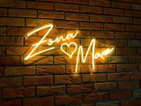 Neon ŻONA MĄŻ 75x45 cm