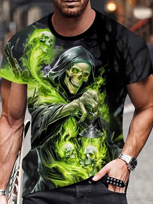 Koszulka męska T-shirt z przepięknym nadrukiem 3d