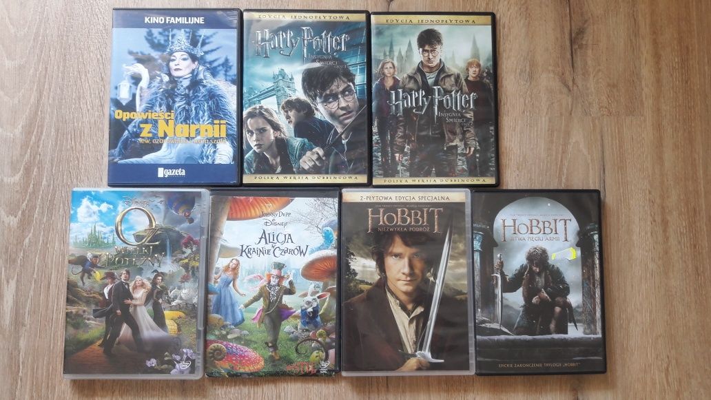 Płyta Dvd Film płyty Hobbit  Alicja w krainie czarów Oz