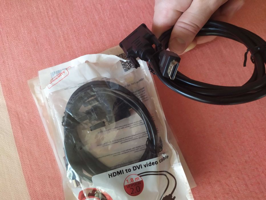 Продам кабель 2Х Cablexpert HDMI / DVI 1.8m Black (СС-HDMI-DVI-6)