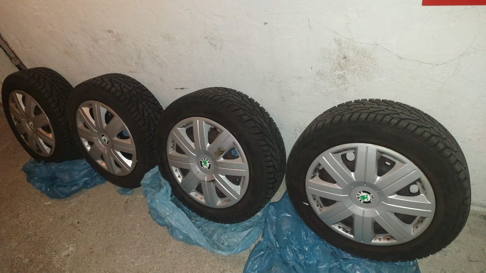 Opony zimowe kormoran 195/55/R15 85H zimowe + felgi stalowe