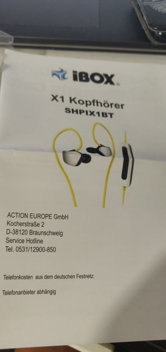 Słuchawki bezprzewodowe iBOX headset x1 douszne bluetooth
