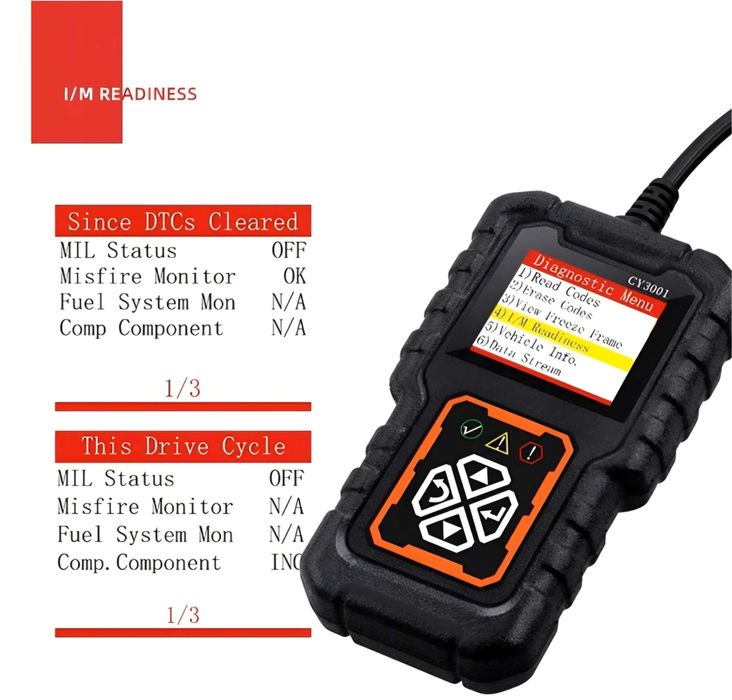 Skaner diagnostyczny OBD2 uniwersalny tester kasowanie błędów CY3001