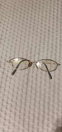 okulary do czytania, chodzenia, wymienne szła, złote oprawki u optyka