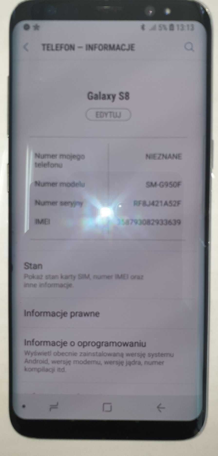 Sprzedam smartfon Samsung Galaxy S9 SM-G960F, DualSim, Złoty, Nie S8