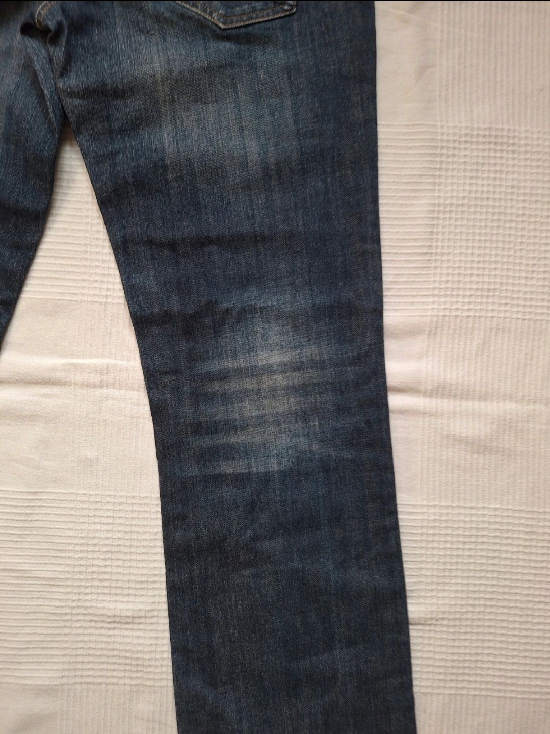 Damskie jeansy bootcut granatowe rozmiar L