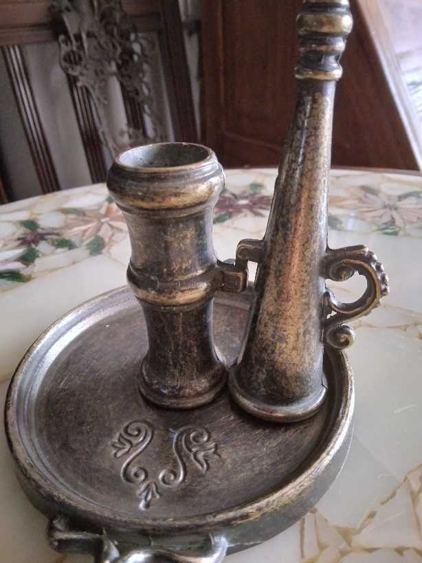 Palmatória Antiga com Apaga Velas