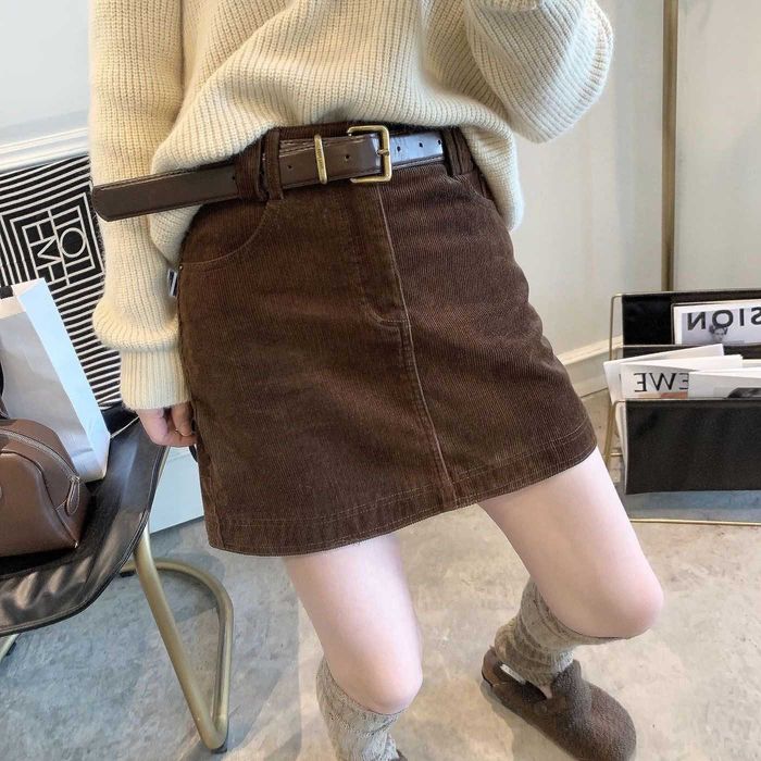 Спідниця у трендовому шоколадному кольорі НОВА