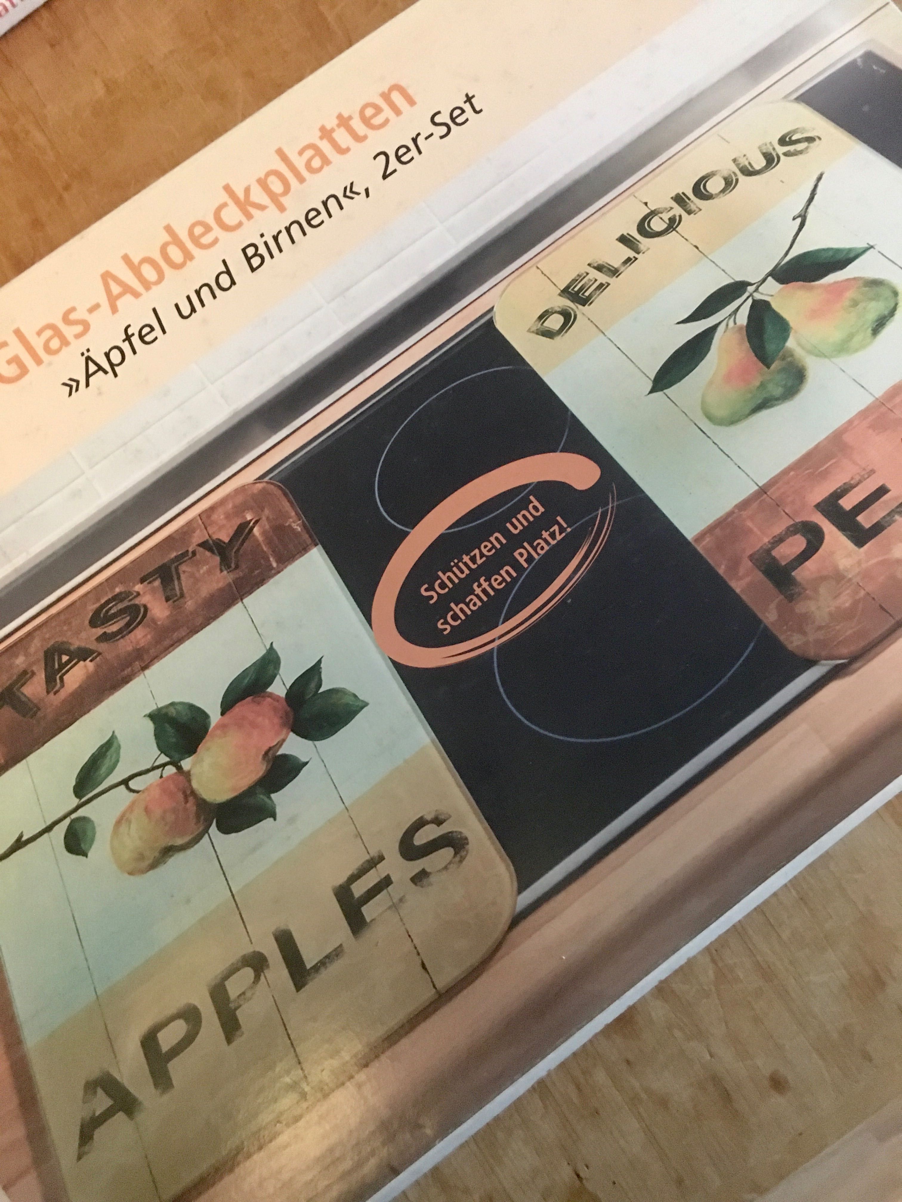 NOWA Deska szkło GRUSZKA jabłko 2 sztuki