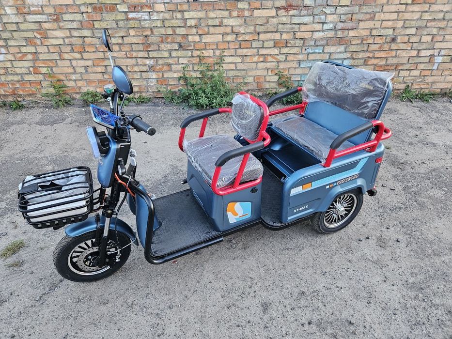 Новий електроскутер трицикл Crosser 600 Sokmoto X3 1500 max