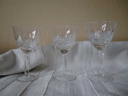 Kieliszki szkło kryształ 3 sztuki