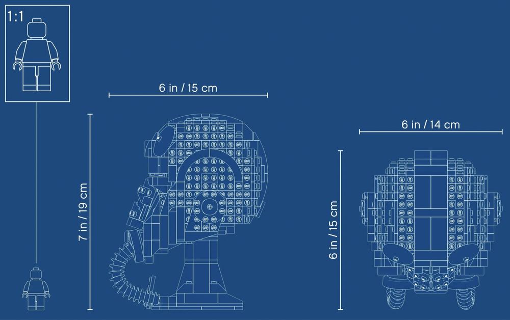 Лего Star Wars Шолом пілота винищувача СиД,Lego Fighter Pilot