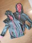 Dwie kurtki typu softshell Lidl Lupilu oliwkowe 98/104