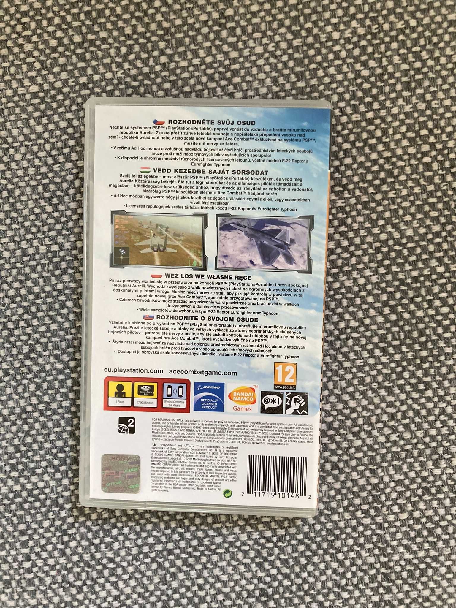 Gra na PSP Ace combat X