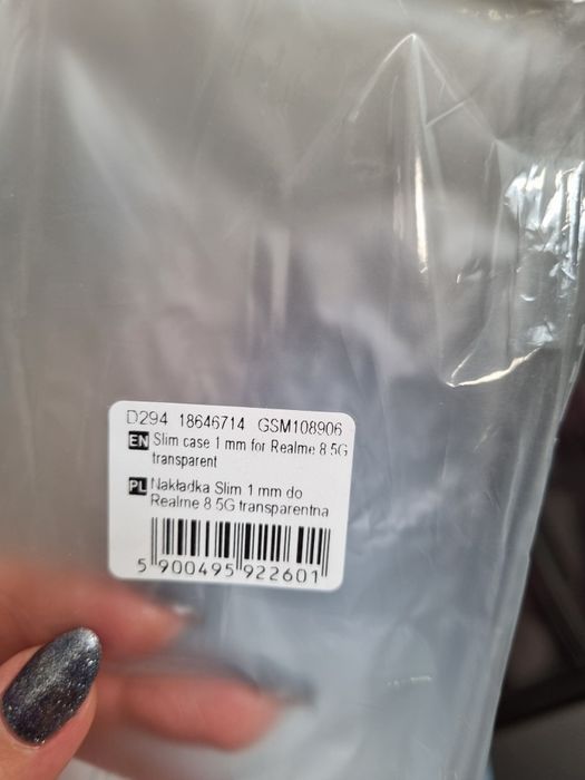 Etui plecki case realme 8 5g transparent