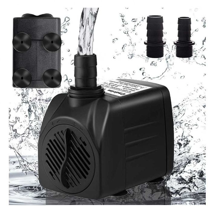 Pompa Wodna Akwarium 25W 1200l/h 2m Podnoszenie Cicha Submersyjna