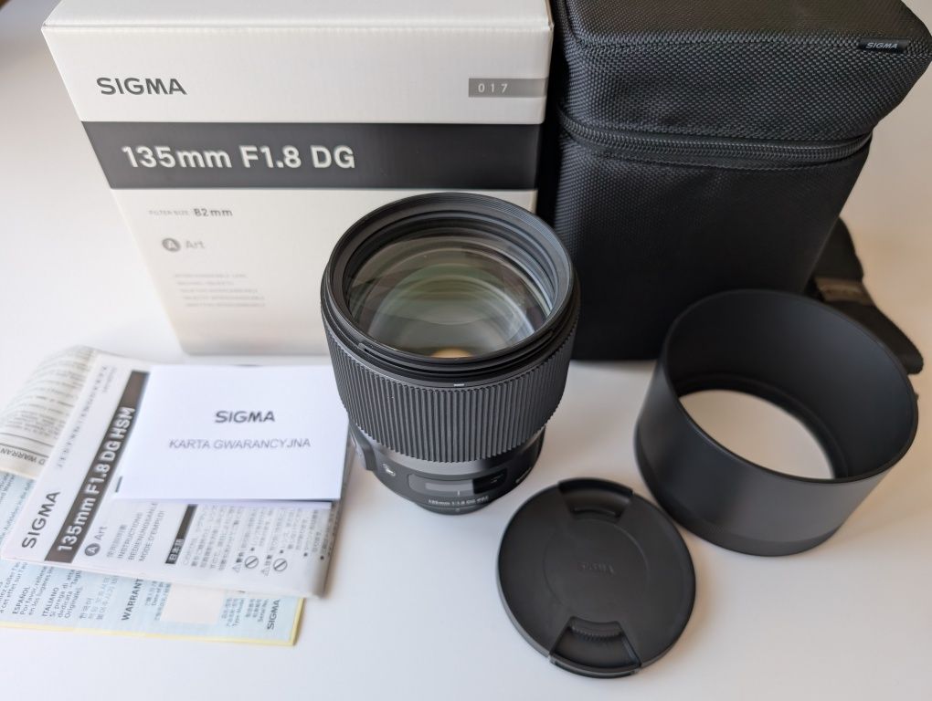 Sigma 135mm f/1.8 DG Art Nikon jak NOWA