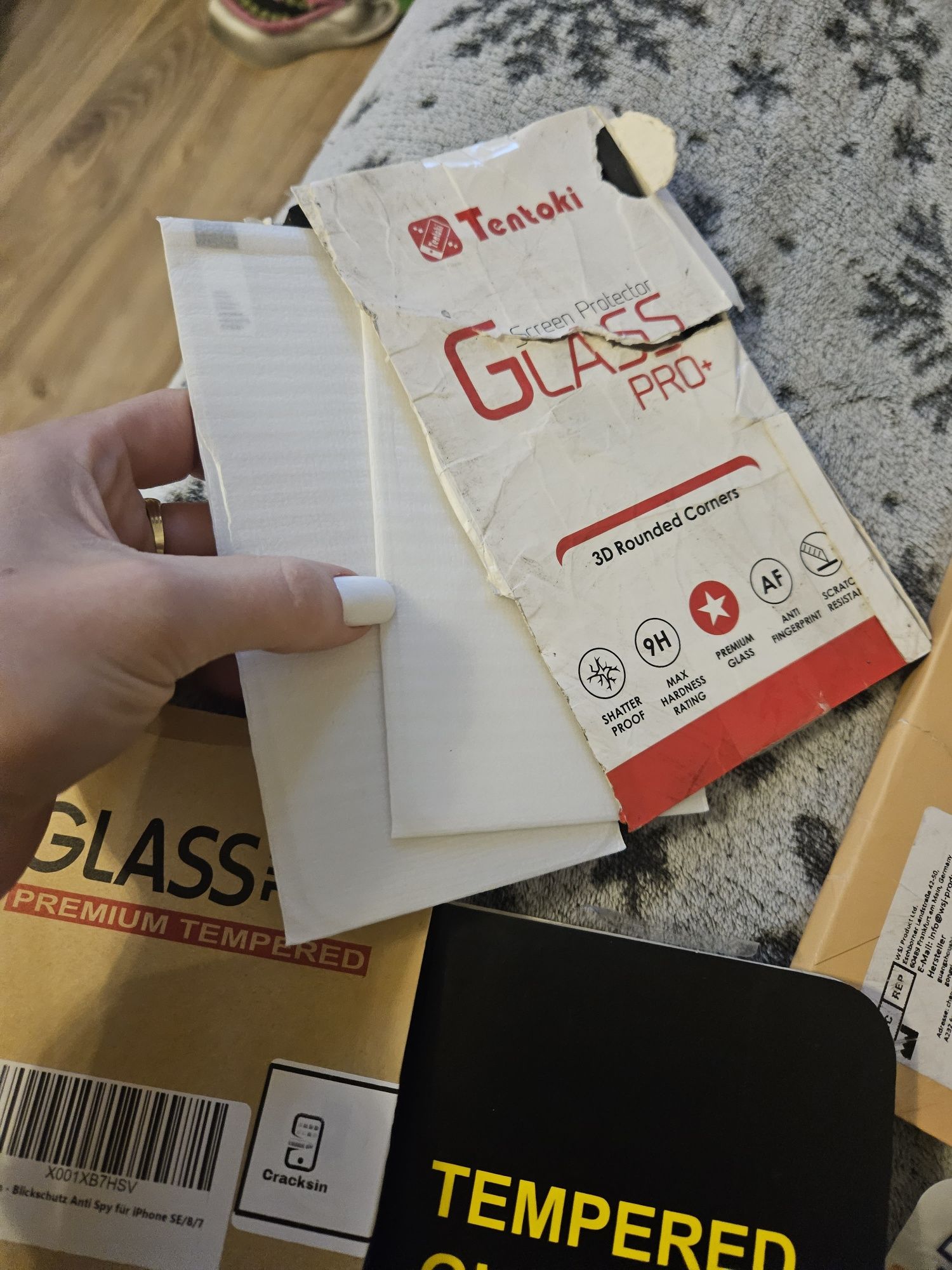 Nowe szkła ochronne, etui do telefonów mix